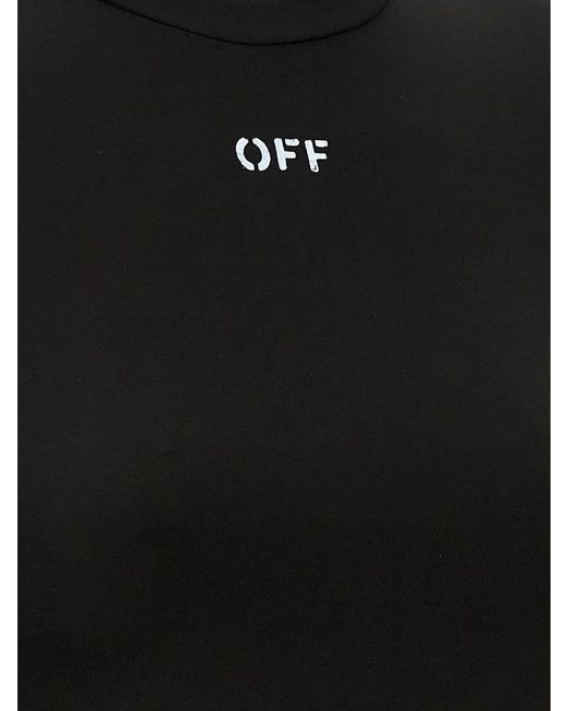 Off-White c/o Virgil Abloh Black Second Skin Knitted Top