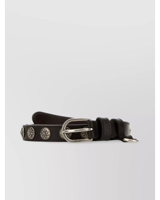 Prada Brown Leather Belt
