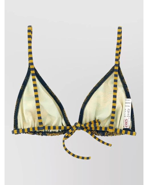 Eres Natural Hamac Triangle Bikini Top Adjustable Straps Tropical