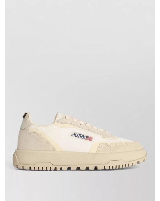 Autry Natural Leather Low-Top Sneakers