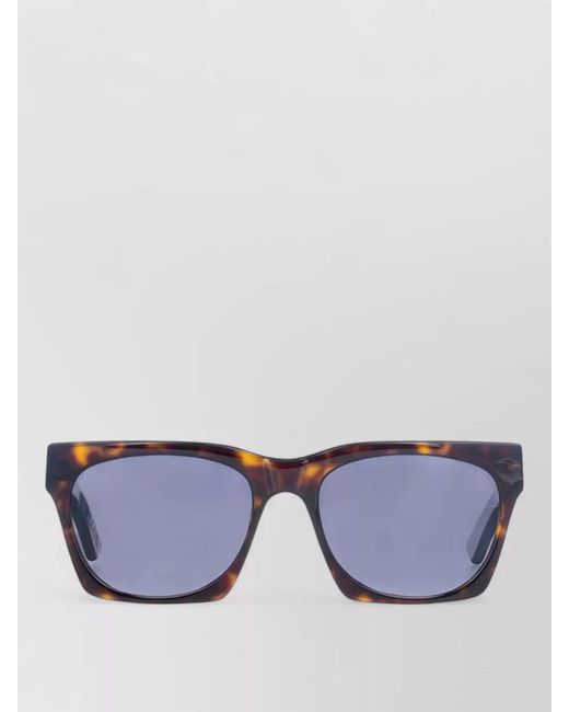 Facehide Blue Square Sunglasses Tinted Lenses Tortoiseshell Frame