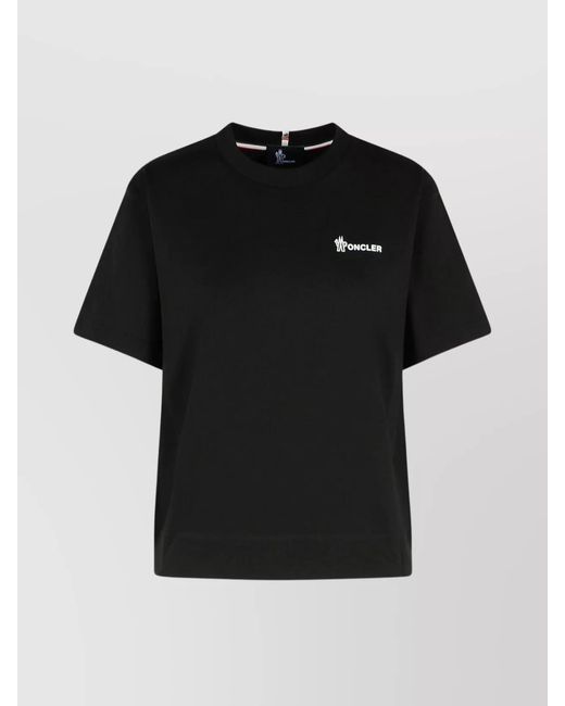 Moncler Black Cotton Short-Sleeve T-Shirt