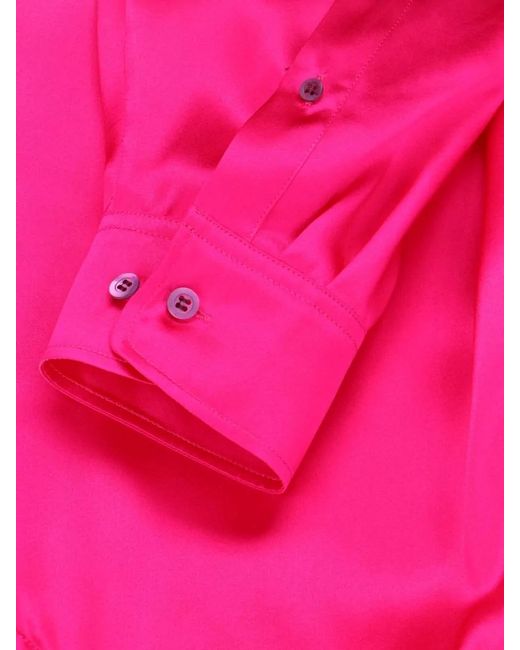 Dries Van Noten Pink Long Sleeve Collared Shirt Buttoned Cuffs