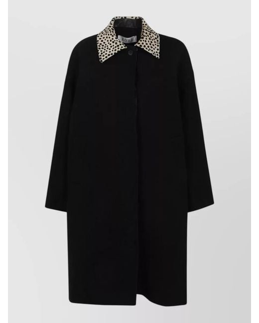 Rohe Black Wool Fitted Coat