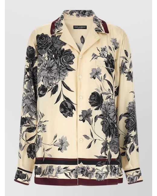 Dolce & Gabbana Multicolor Silk Shirt for men