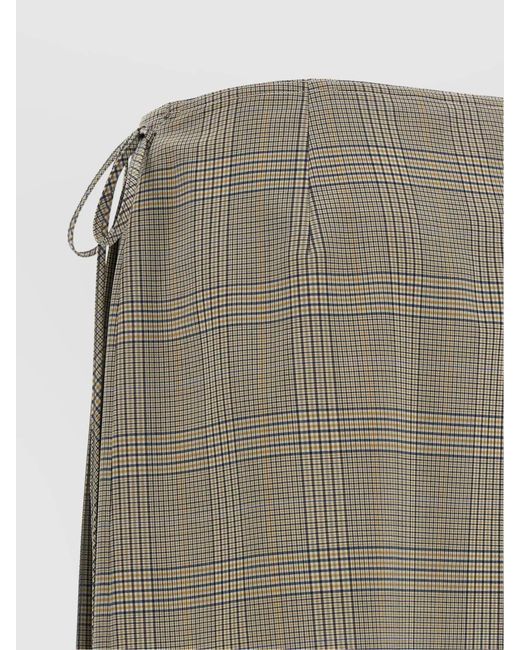 Marni Natural Pleated Skirt