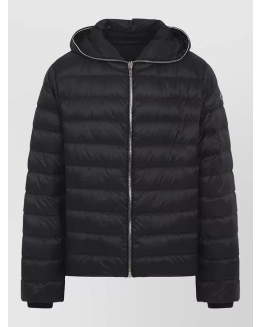 Moncler Black Down Hooded Puffer Jacket for men