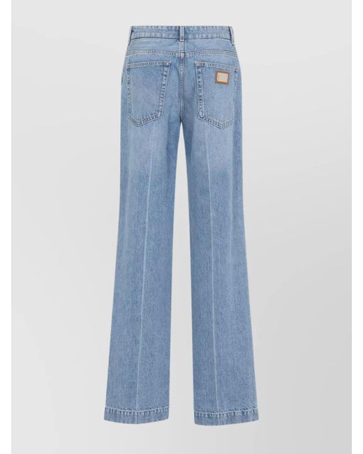 Dolce & Gabbana Blue Denim Straight-Leg Jeans