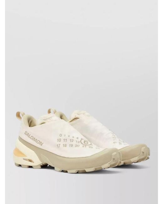 MM6 by Maison Margiela Natural Chunky Sole Lace Up Sneakers Collaboration for men