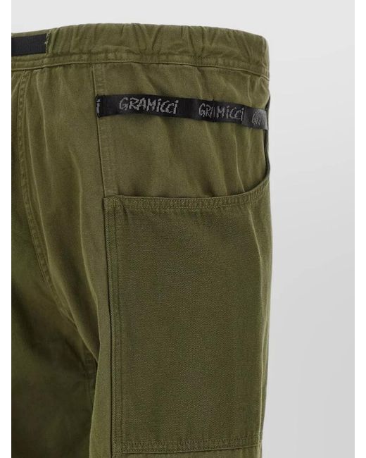 Gramicci Green Gadget Pants Tailored Belt Loops Back Pocket for men