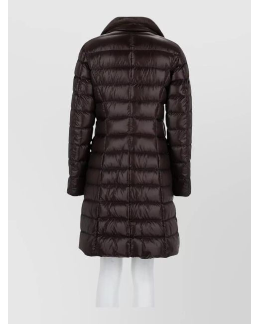 Herno Black Quilted Puffer Parka Coat