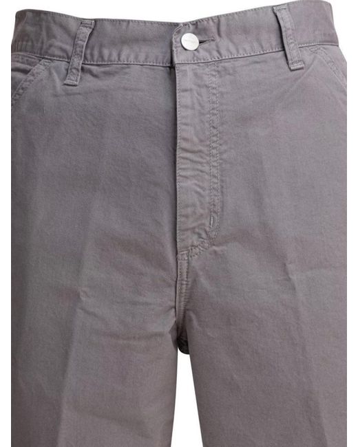 Carhartt Gray Cotton Cargo Shorts for men