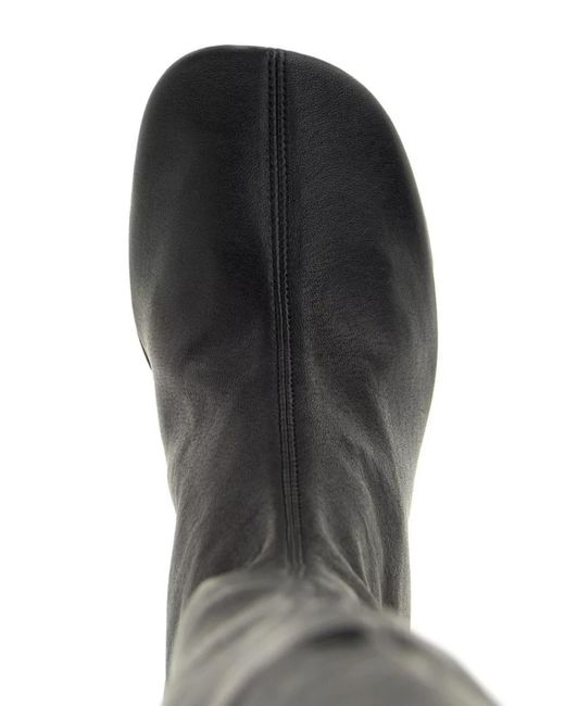 Jil Sander Black Leather Boots