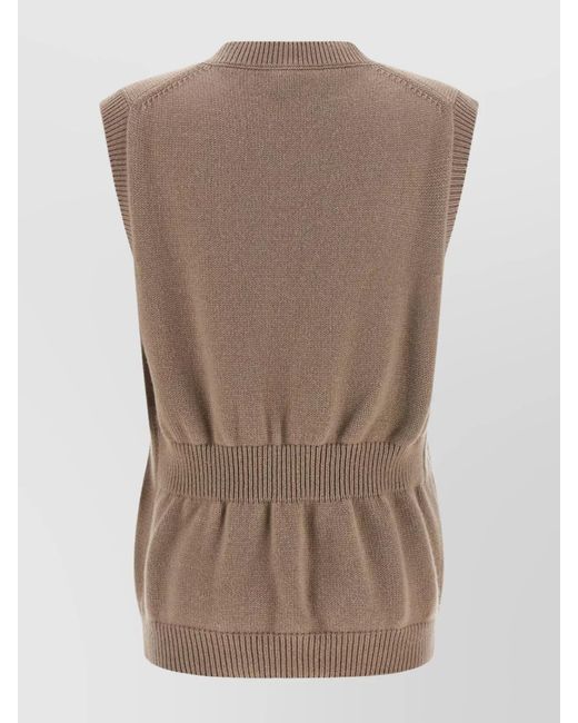 Fendi Brown Cashmere Vest