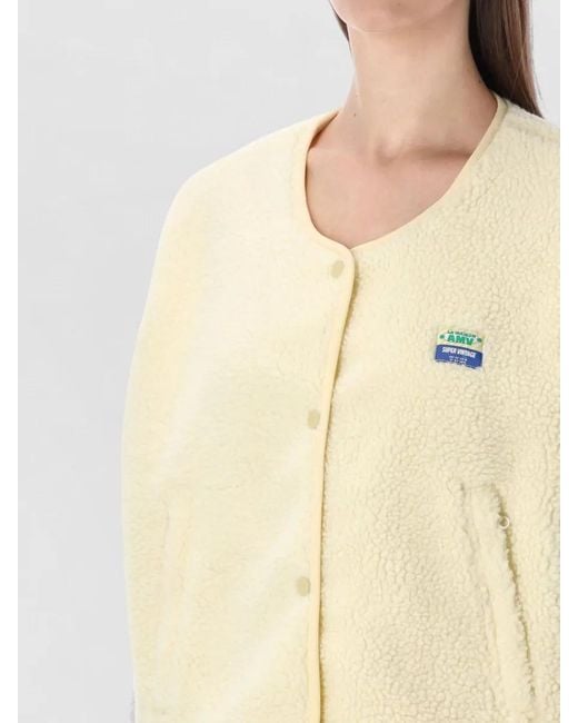 American Vintage Blue Hoktown Fleece Vest Patch Detail