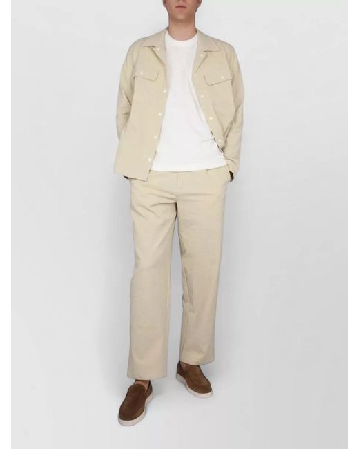 Howlin' By Morrison Natural Cotton Pants Elastic Waistband Belt Loops for men