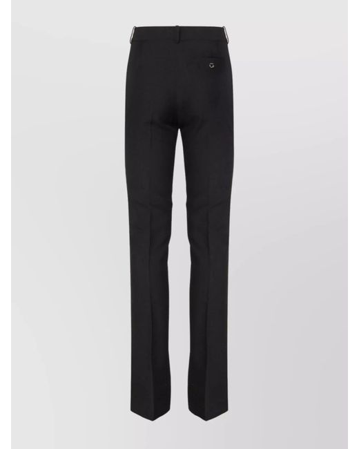 Coperni Blue High-Rise Straight-Leg Tailored Trousers
