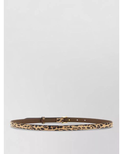 Fendi White Leather Belt