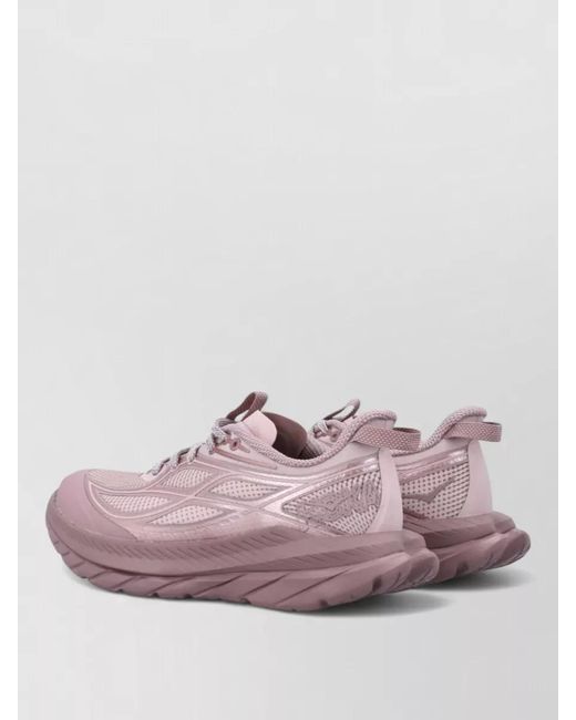 Hoka One One Pink Camouflage-Print Low-Top Sneakers
