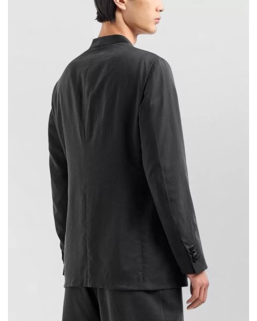 Giorgio Armani Black Silk Tuxedo Jacket for men