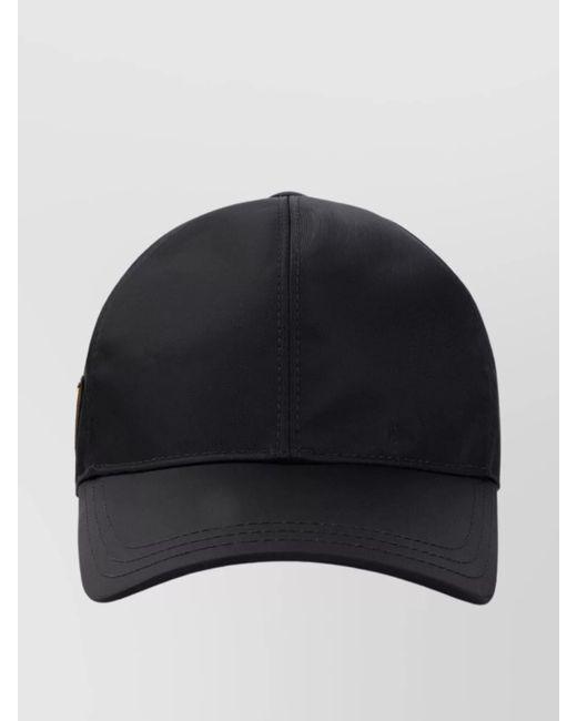 Prada Blue Nylon Baseball Cap 6-Panel Construction