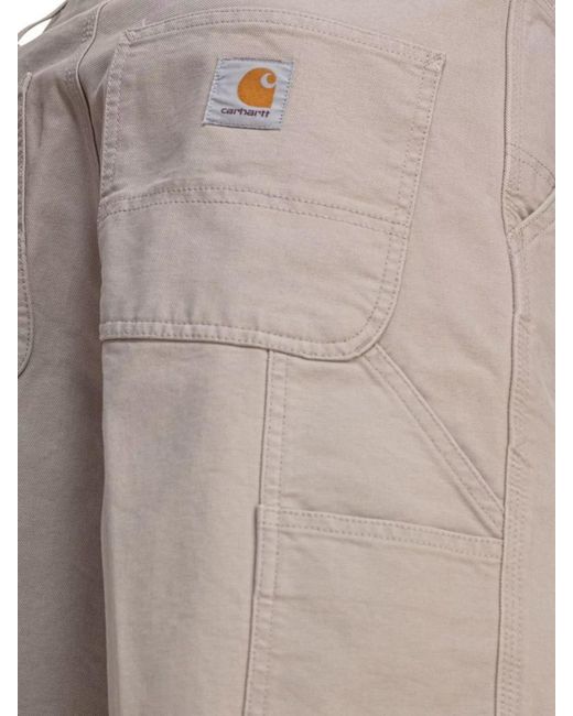 Carhartt White Organic Cotton Cargo Shorts for men