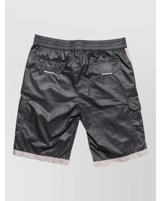 Dolce & Gabbana Gray Printed Swim Shorts
