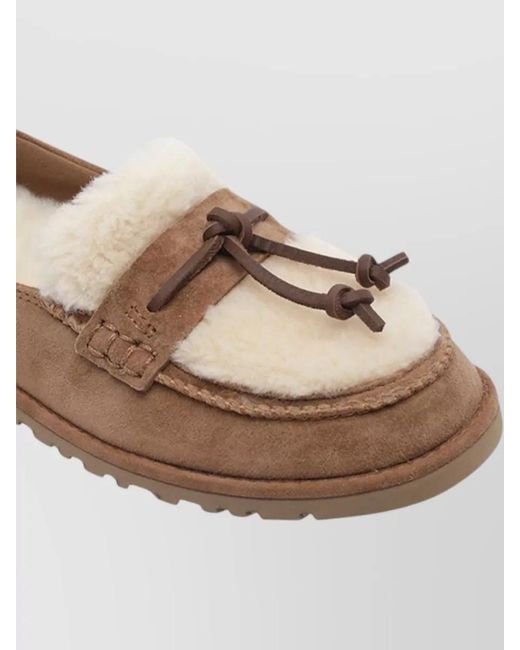 Ugg Pink Suede Leather Loafers