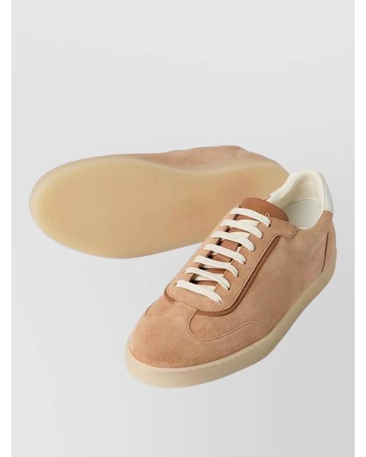 Brunello Cucinelli Multicolor Leather Low-Top Sneakers for men