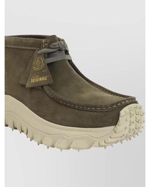 Moncler Multicolor Leather Ankle Boots for men
