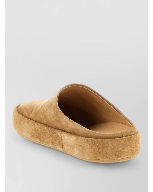 Marsèll Natural Cassapelle Suede Closed Toe Mule Slippers for men