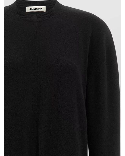 DARKPARK Black Cashmere Merino Wool Knotted Maxi Sweater Dress