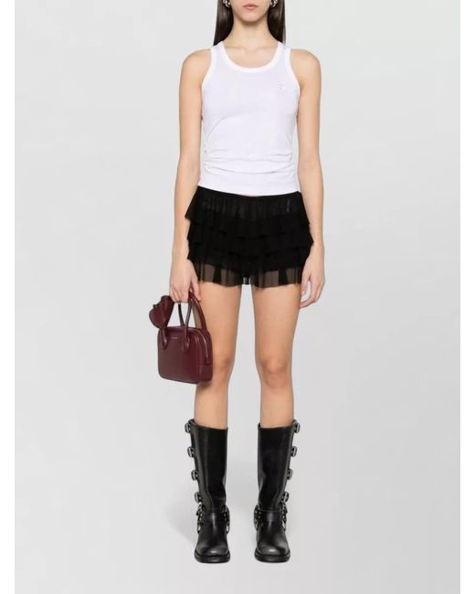 Coperni White Scoop Neck Sleeveless Top