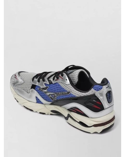 Mizuno Blue Mesh Upper Sneaker Rubber Sole Design for men