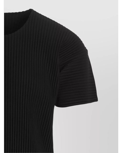 Homme Plissé Issey Miyake Black T-Shirt for men
