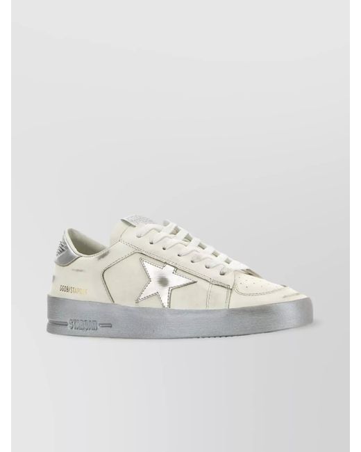Golden Goose Deluxe Brand White Leather Low Top Sneakers