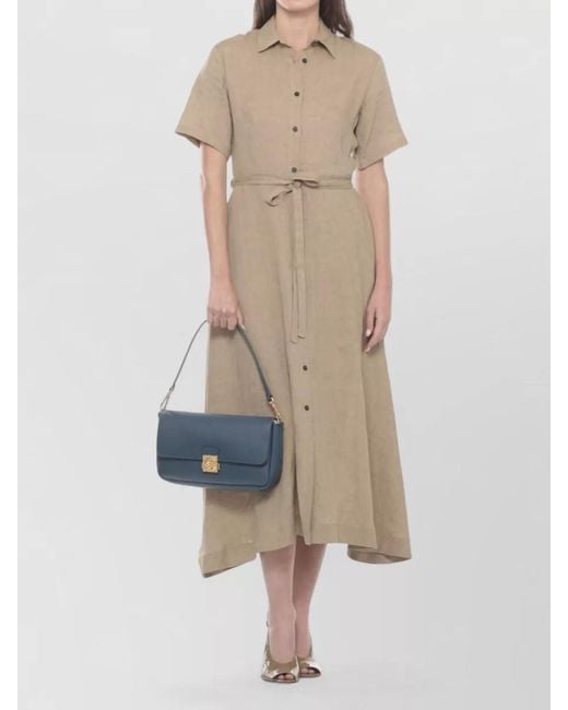 Coccinelle Blue Leather Shoulder Bag