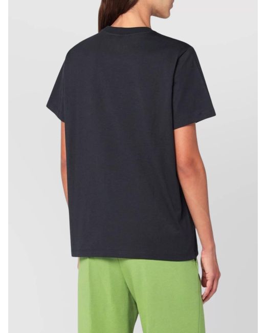Ganni Blue Cotton T-Shirt