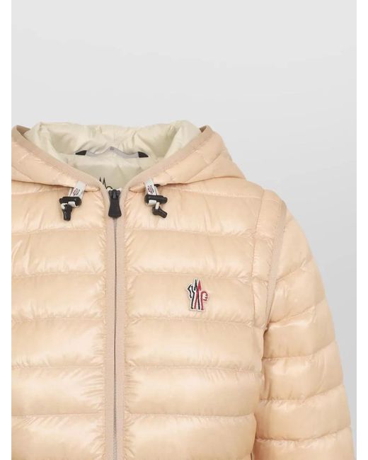 Moncler Natural Down Quilted Hooded Parka Coat