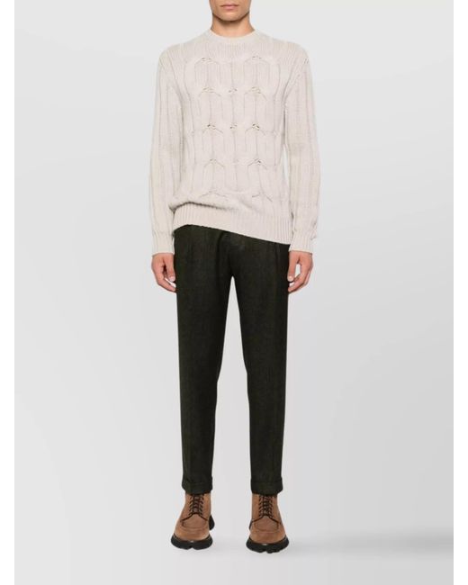 Drumohr Pink Cable-Knit Jumper for men
