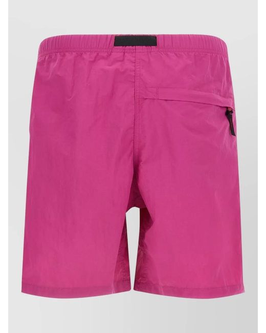 Gramicci Pink Bermuda Shorts Featuring Zip Pocket for men
