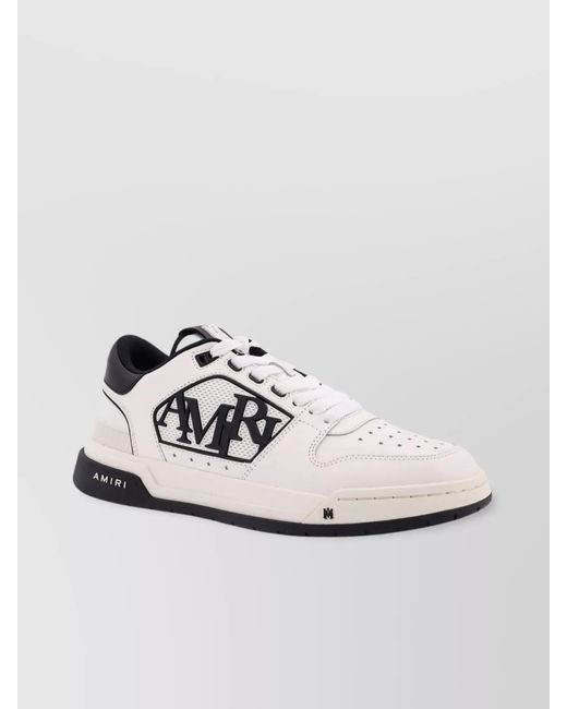 Amiri White Low Top Star Perforated Sneakers for men