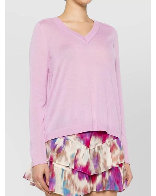 Pinko Pink Cotton Jumper