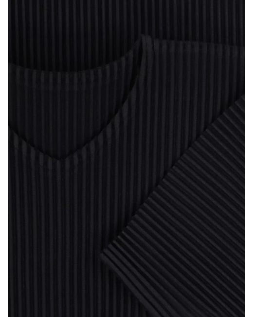 Homme Plissé Issey Miyake Black Short-Sleeve Shirt for men