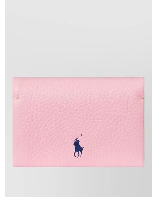 Ralph Lauren Pink Leather Cardholder