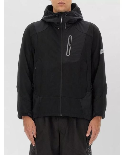 And Wander Black Hooded Parka for men