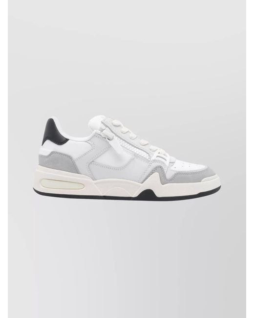 Giuseppe Zanotti White Contemporary Low Top Sneakers With Zip Detail for men