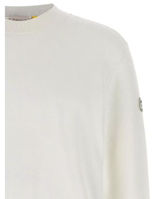 Moncler Genius White Cotton Jumper for men