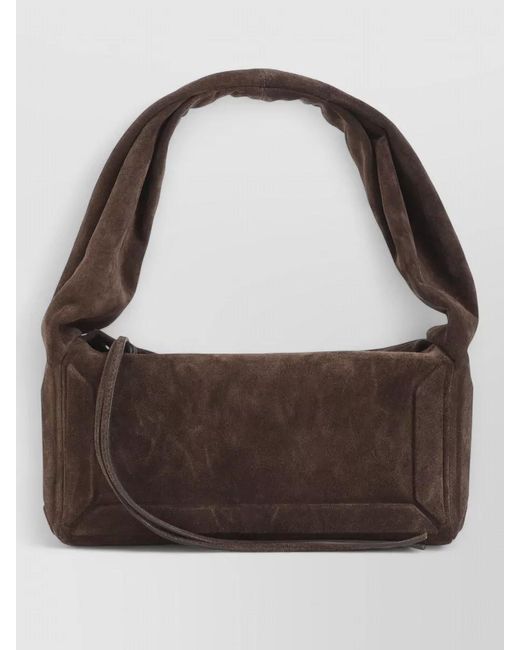 Maison Margiela Brown Small Suede Tote Bag