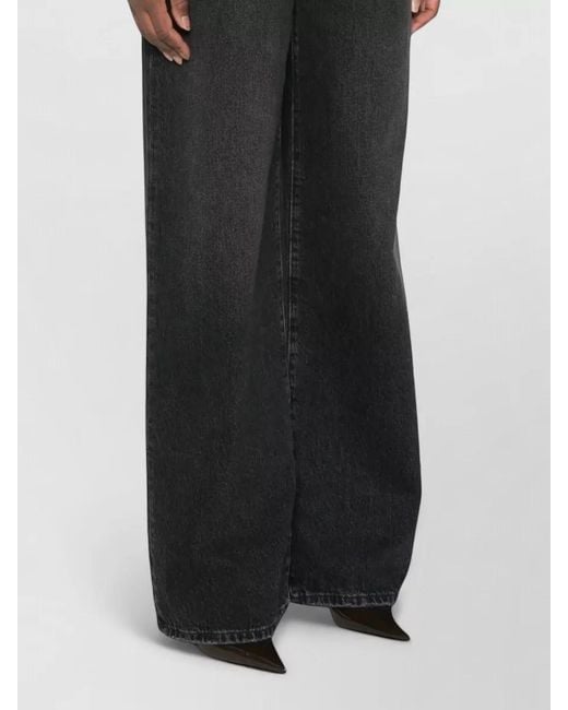Dolce & Gabbana Black Wide-Leg Denim Jeans